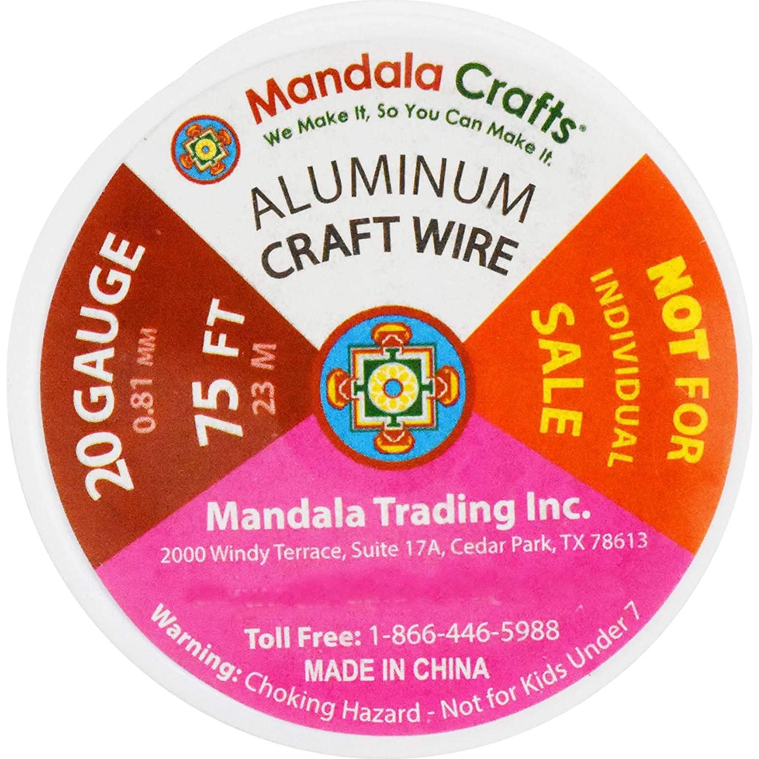 Alambre de Aluminio Anodizado Mandala Crafts 22 Gauge 450 FT
