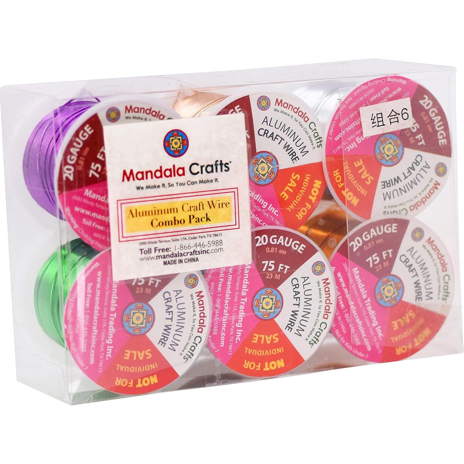 Alambre de Aluminio Anodizado Mandala Crafts 22 Gauge 450 FT