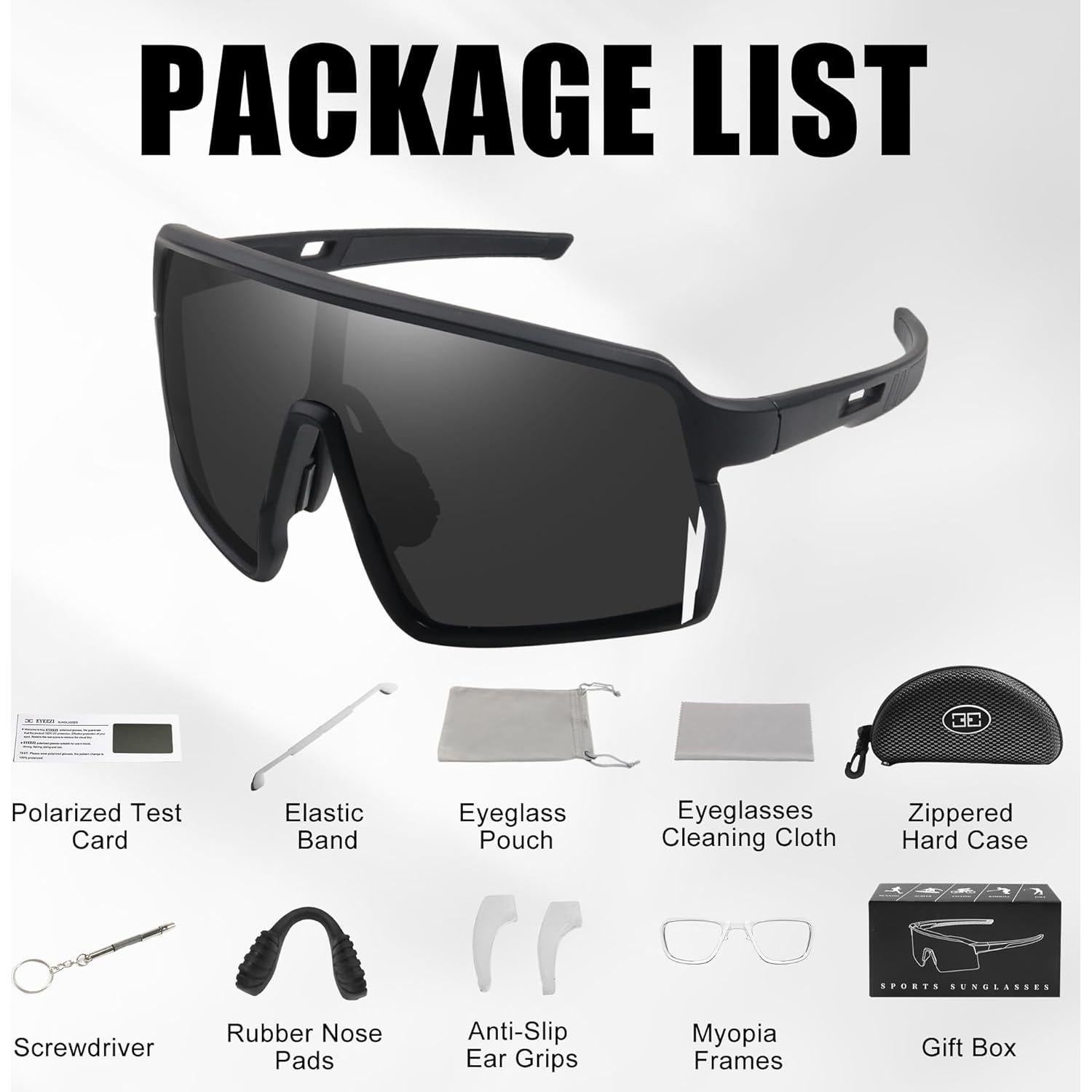 Gafas de sol deportivas Eyeezi Rds1001-C0000 UV400 Polarizadas