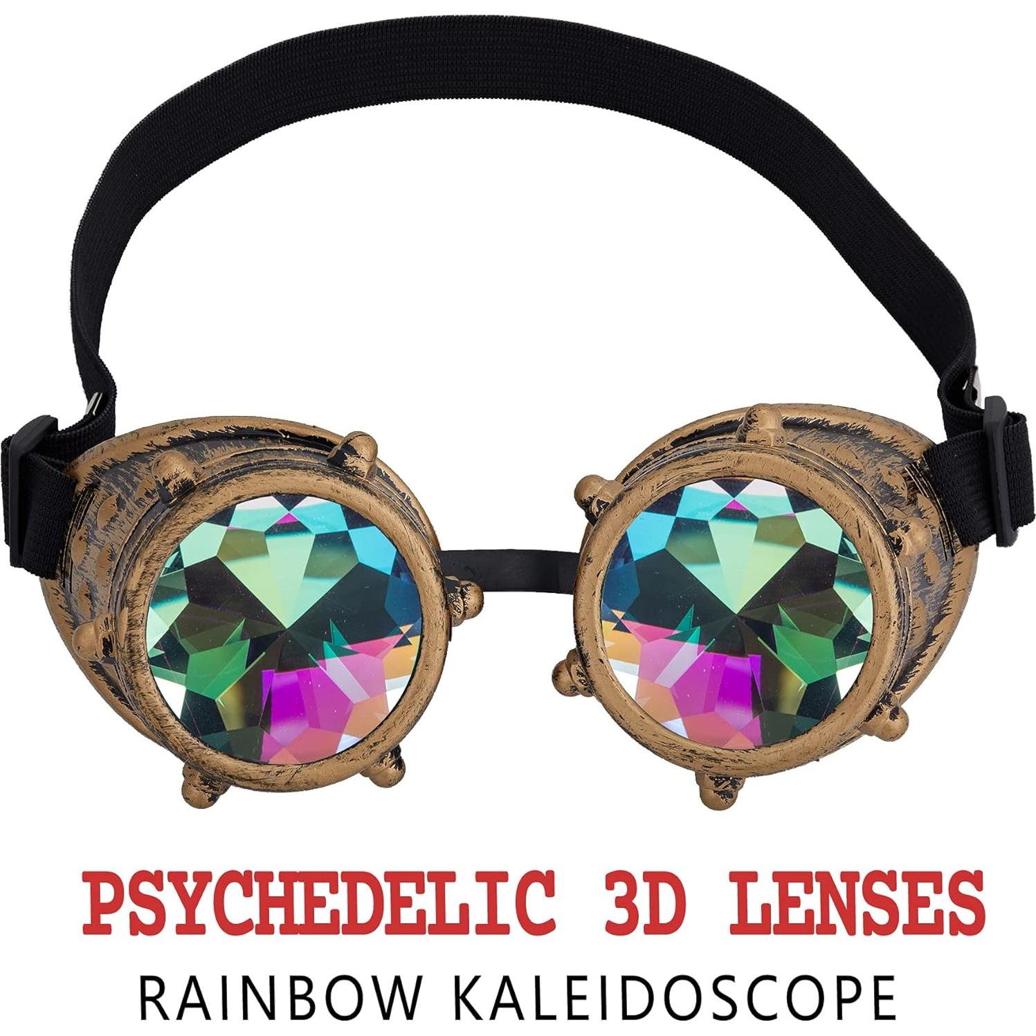 Gafas de Caleidoscopio OMGREAT para Raves - Lentes Arcoíris