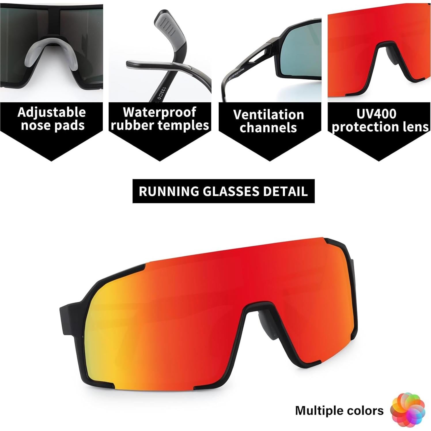 Gafas de sol deportivas OULAIQI Xq-655 UV400 para ciclismo