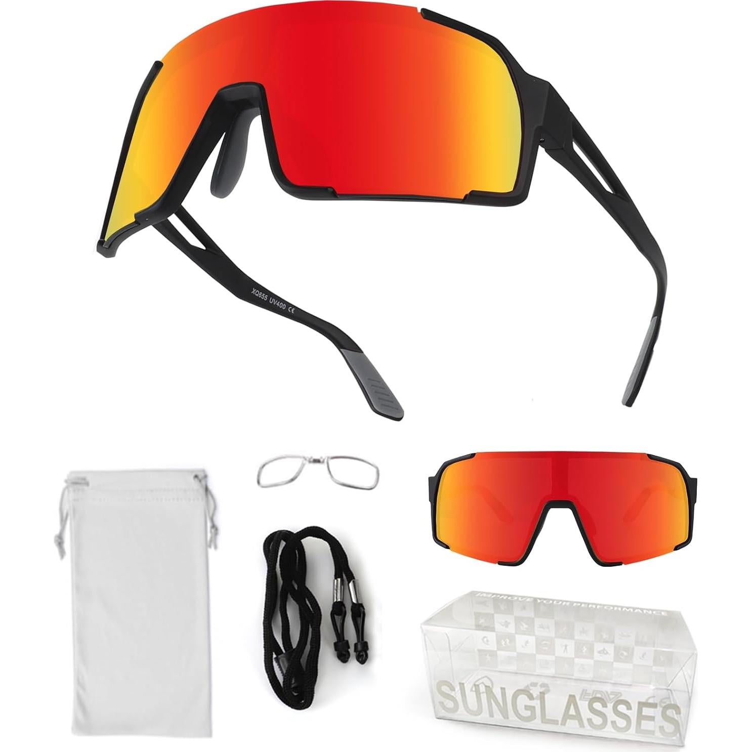 Gafas de sol deportivas OULAIQI Xq-655 UV400 para ciclismo