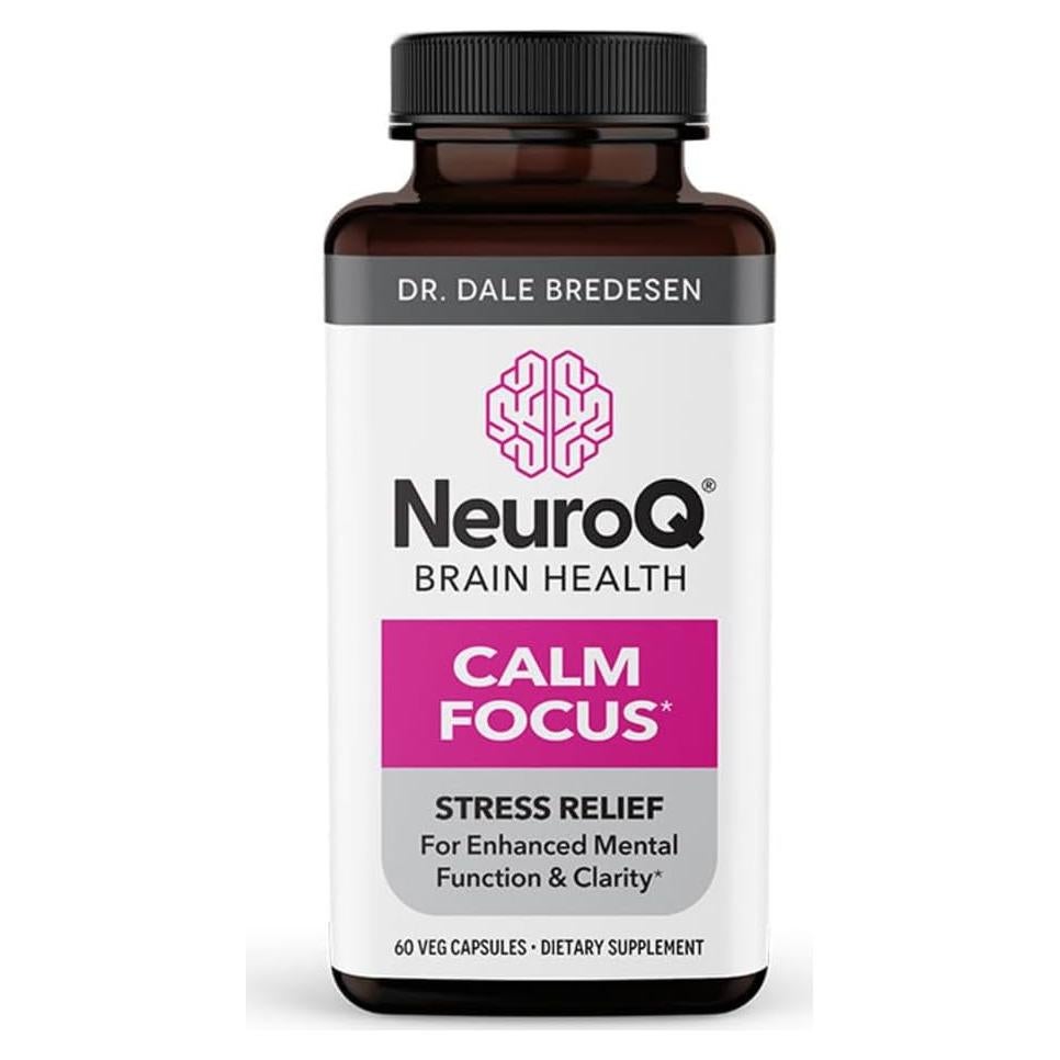 Cápsulas NeuroQ Calm Focus - Suplemento Antiestrés 60 Unidades