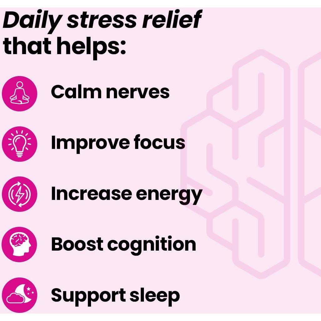 Cápsulas NeuroQ Calm Focus - Suplemento Antiestrés 60 Unidades