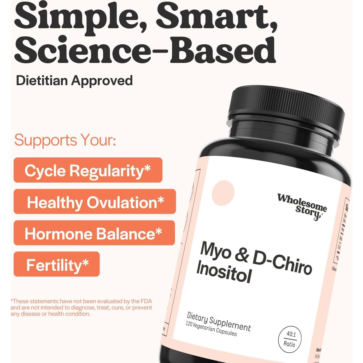 Suplemento de Inositol Wholesome Story 30 Porciones 40:1