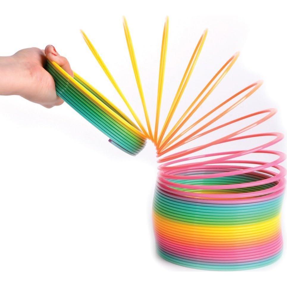 Resorte Jumbo Arcoíris Liberty Imports 16 cm - Juguete Clásico