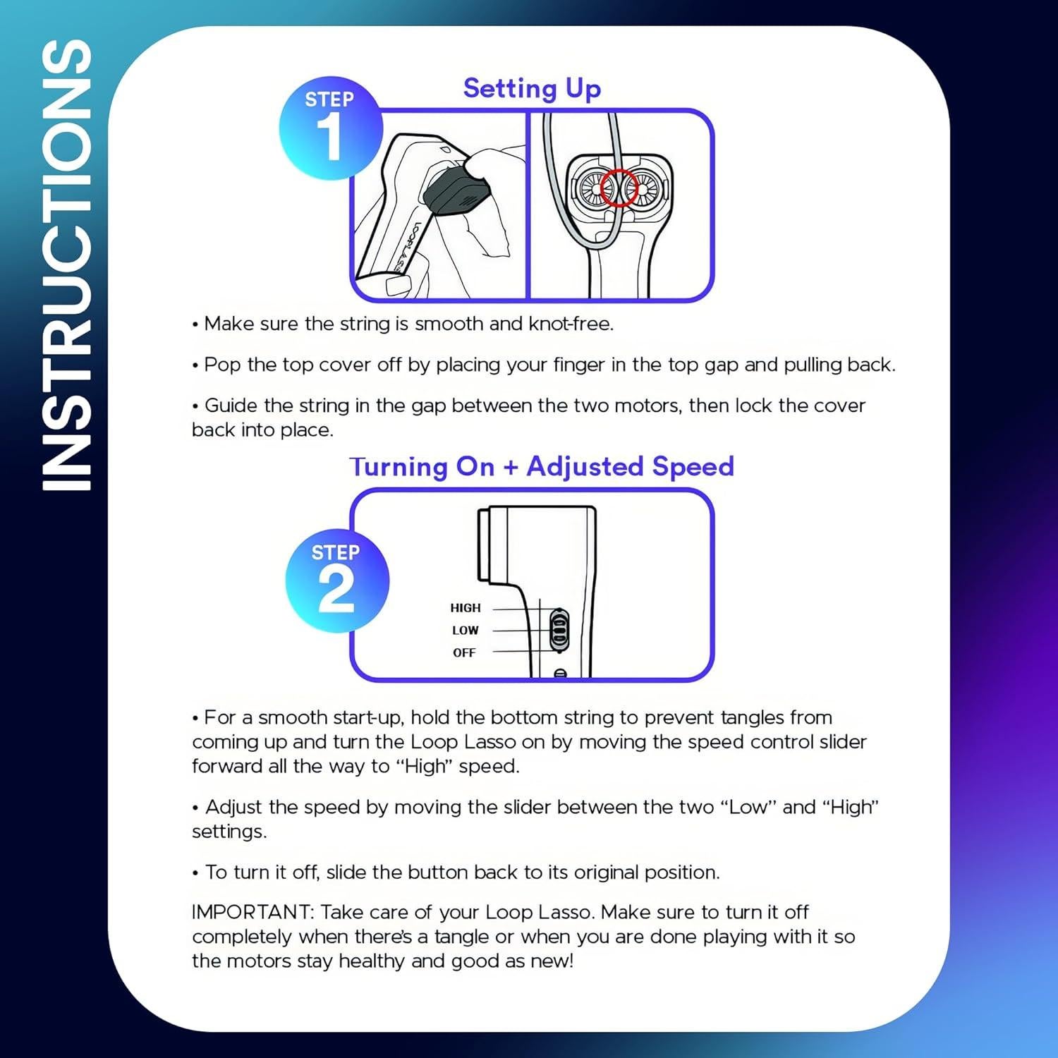 Juguete Interactivo Loop Lasso NANO - Brilla en la Oscuridad