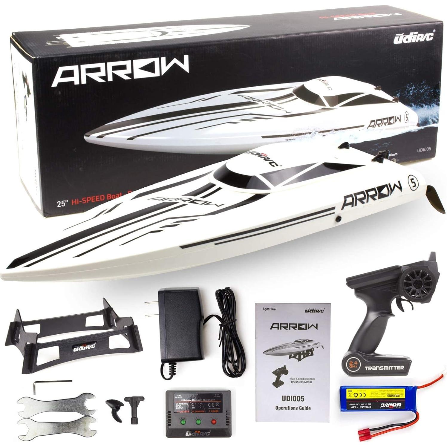 Barco RC UDIRC 63cm Brushless 48 km/h para Adultos y Niños
