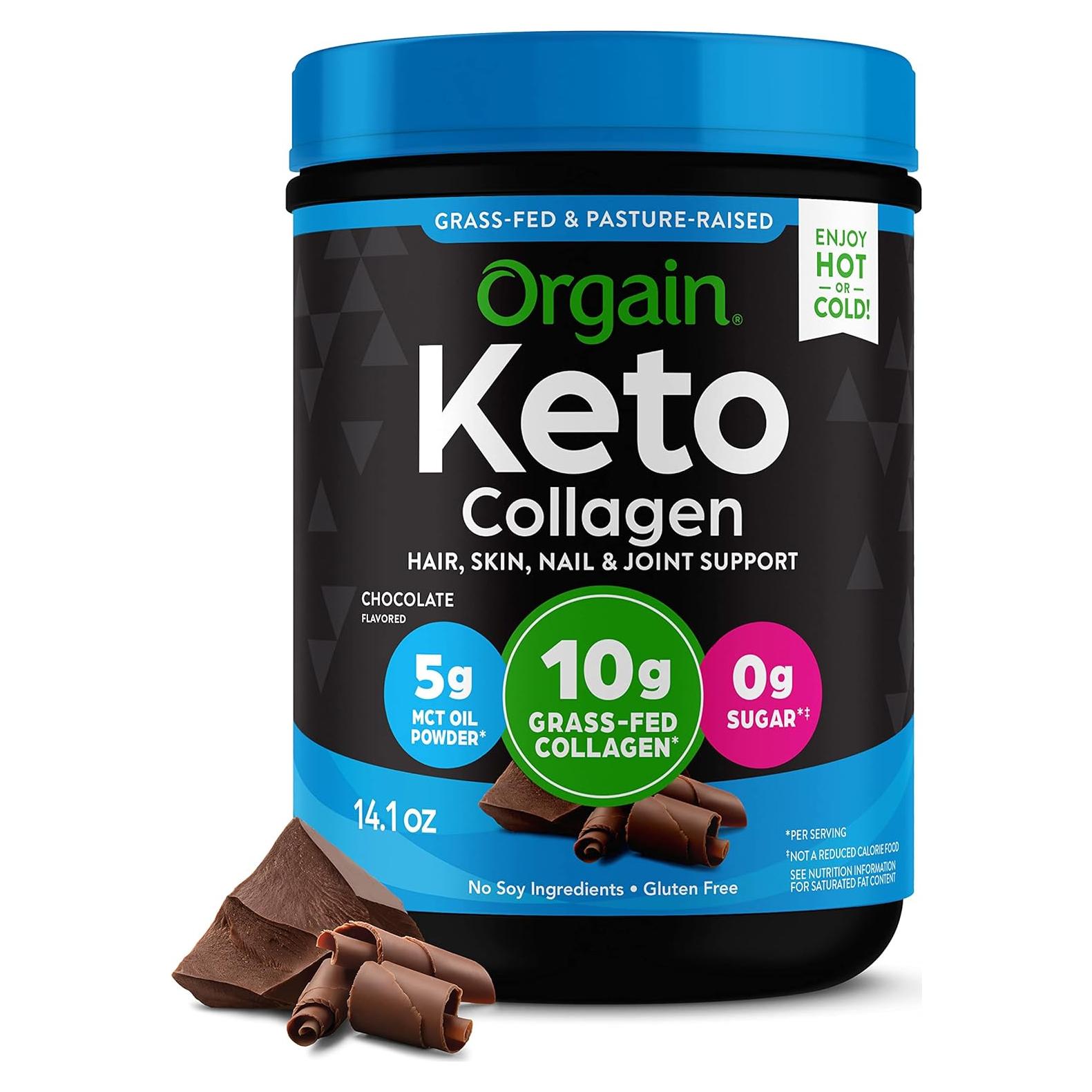 Polvo de Proteína de Colágeno Keto Orgain Chocolate 398g