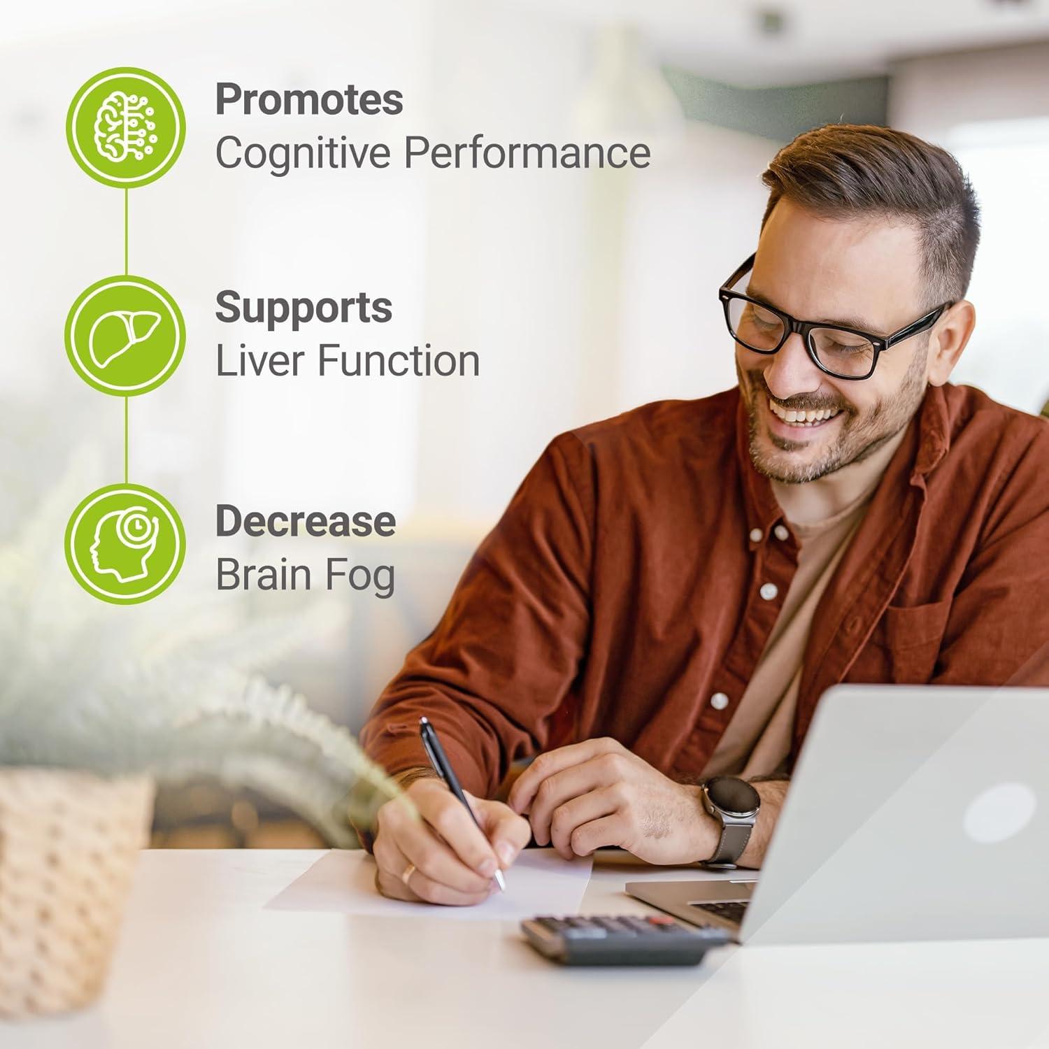 Suplemento de Colina Bitartrato 500mg Nested Naturals - 90 Cápsulas Veganas