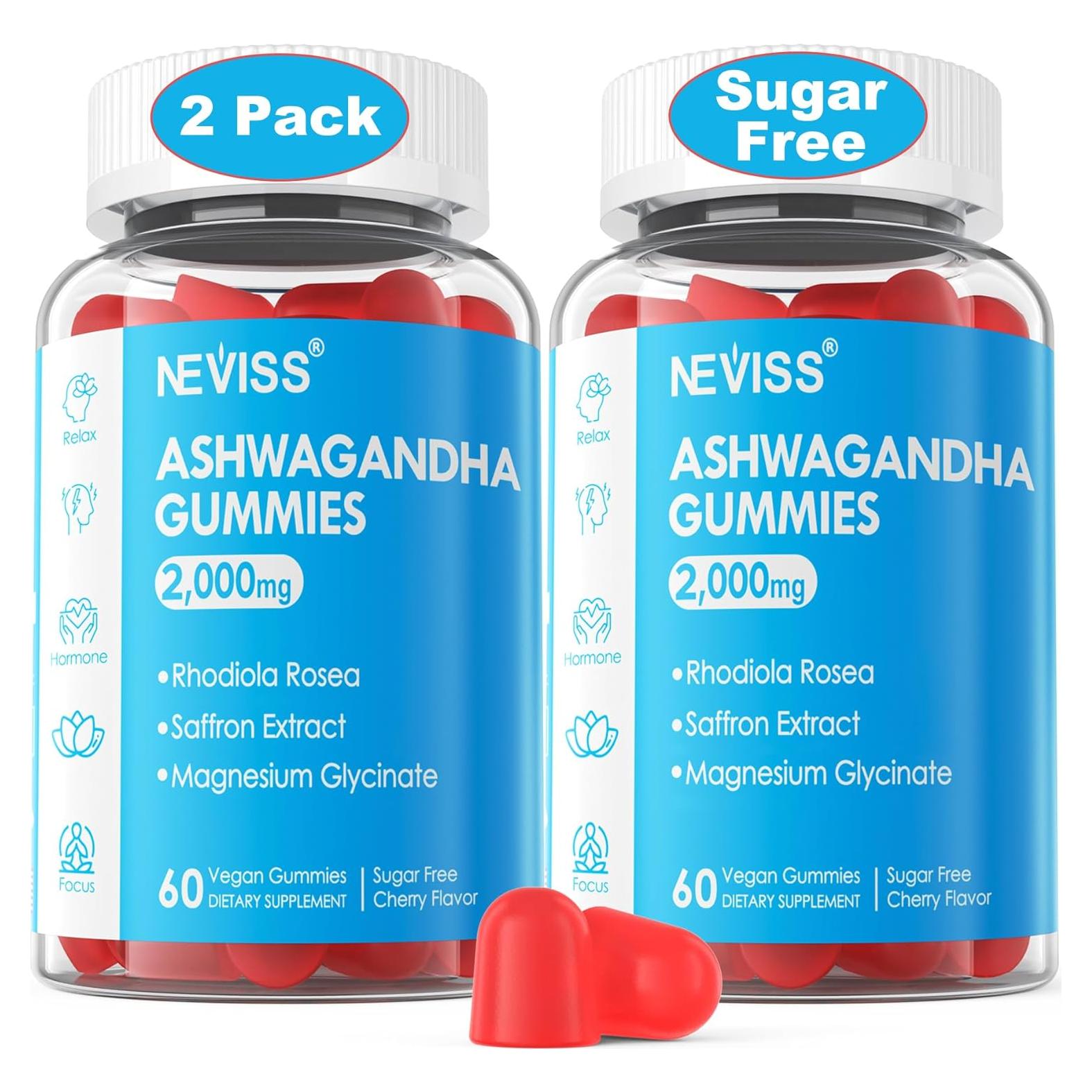 Gomitas de Ashwagandha NEVISS 59 Unidades - Relajación y Energía