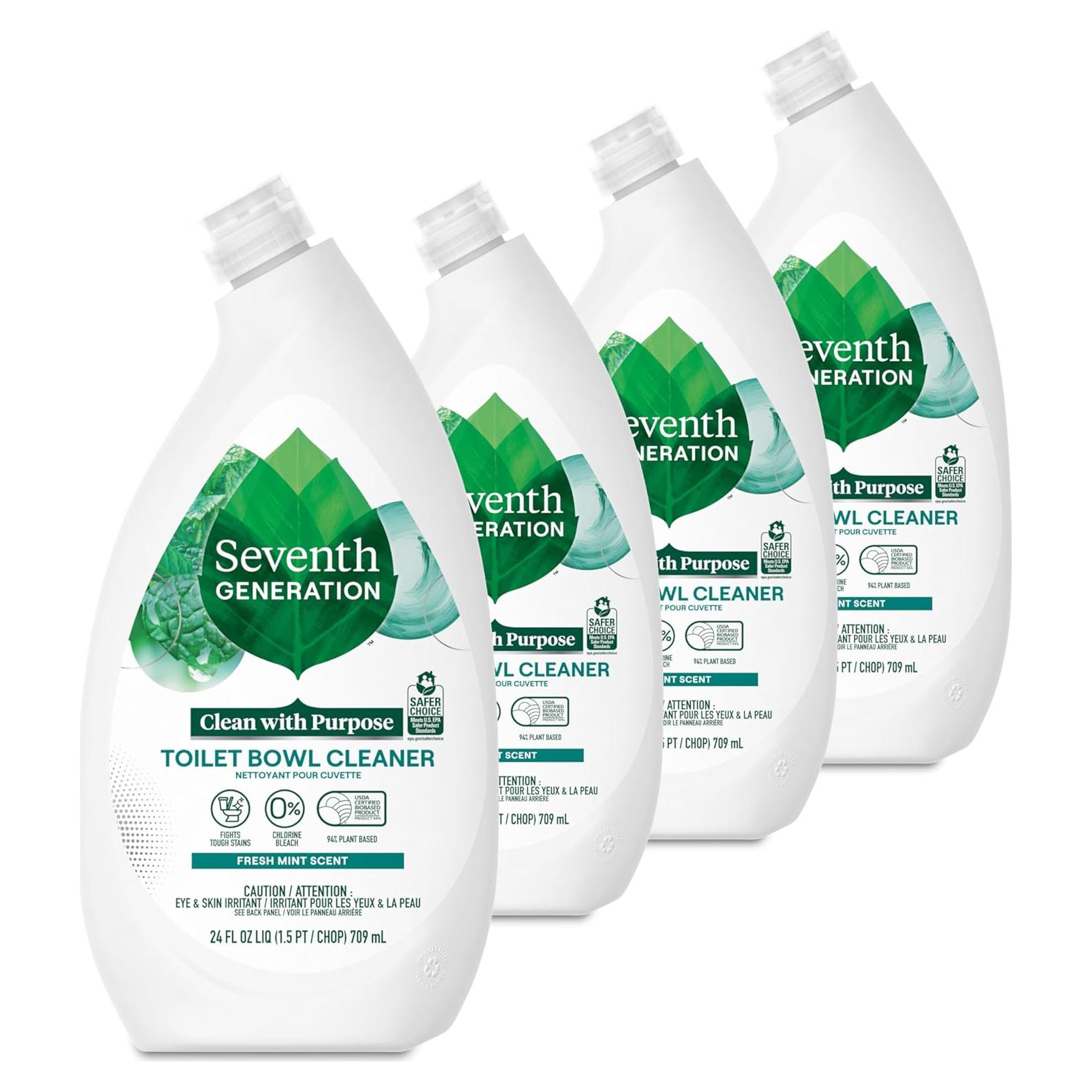 Limpiador de Inodoro Seventh Generation Menta 4 Paquetes 24 oz