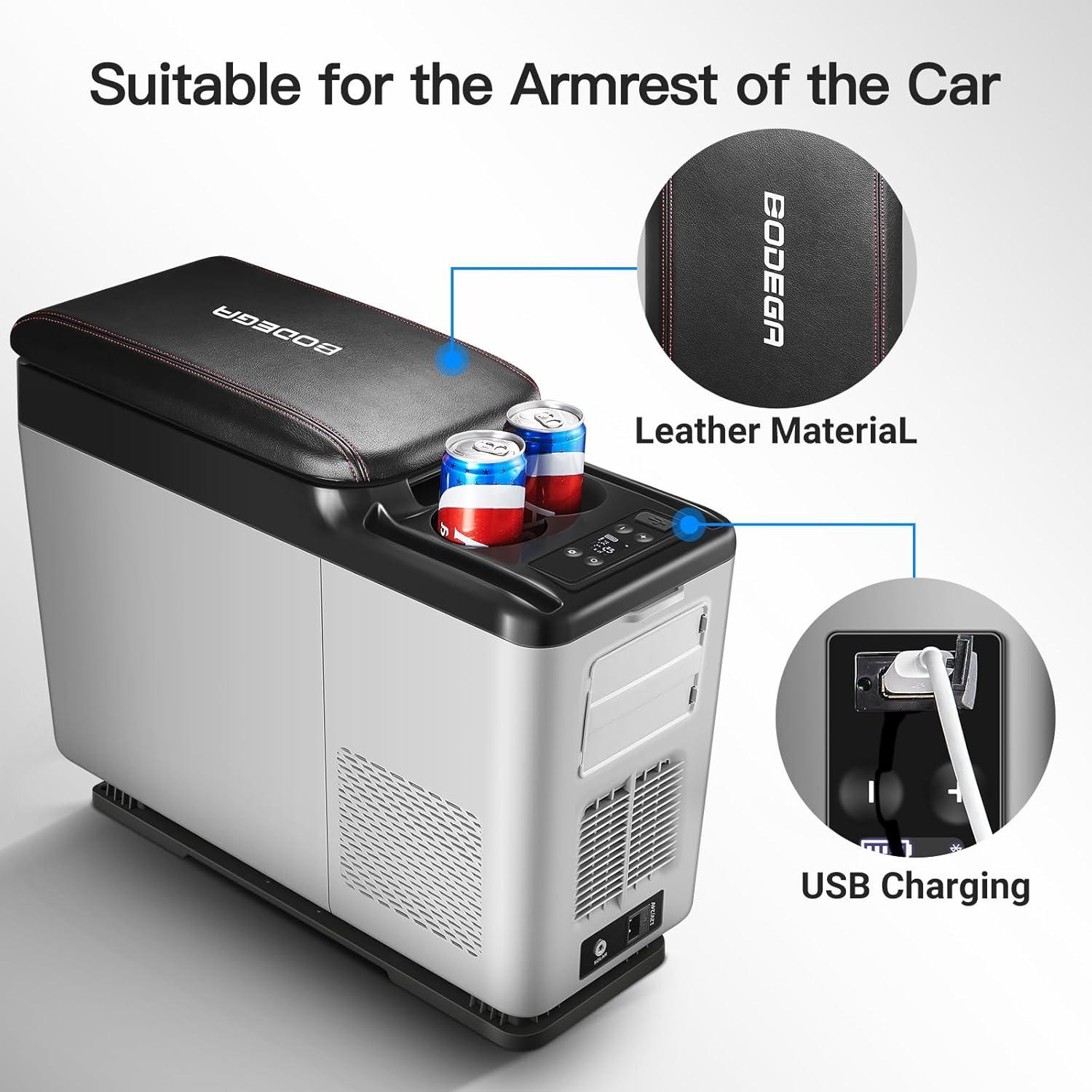 Refrigerador BODEGA 12V 15L Portátil para Coche y Camping