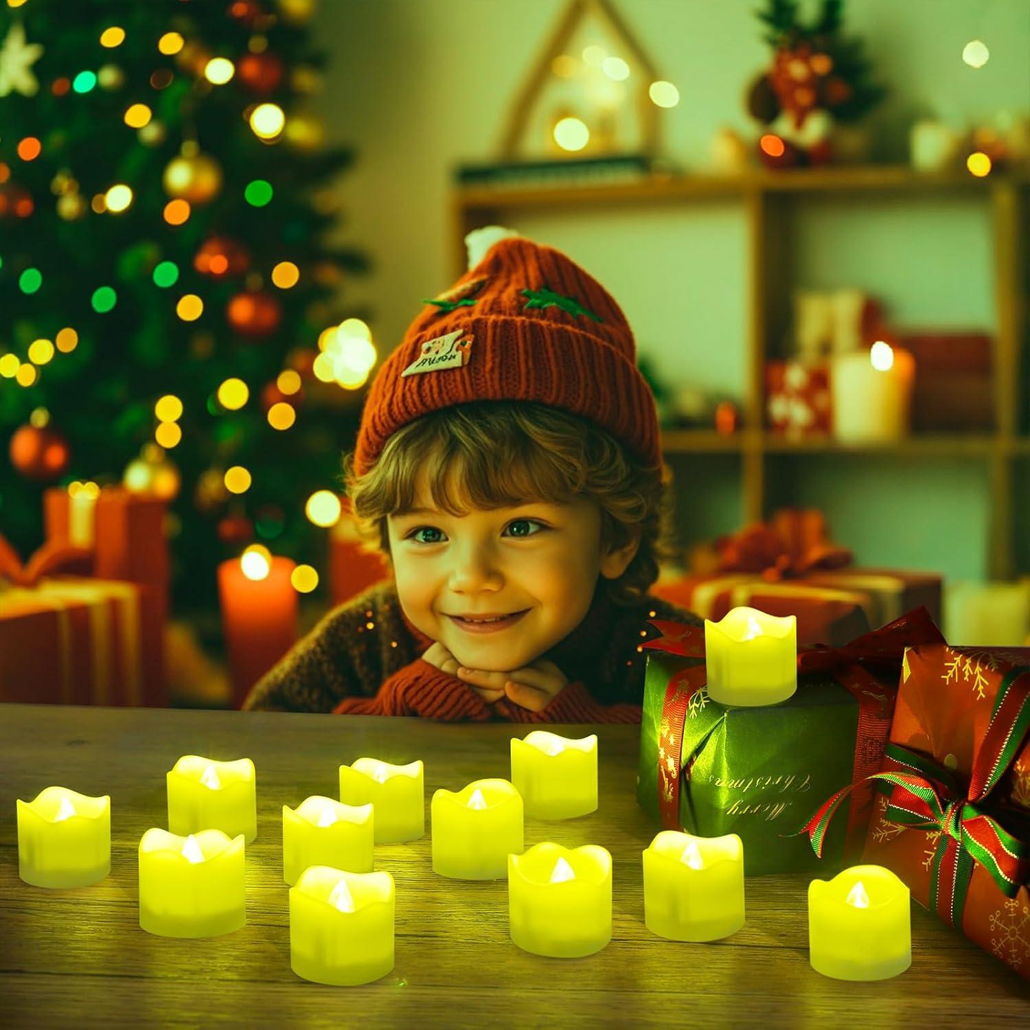 Tealights LED Topstone con Control Remoto y Temporizador, 12 pcs