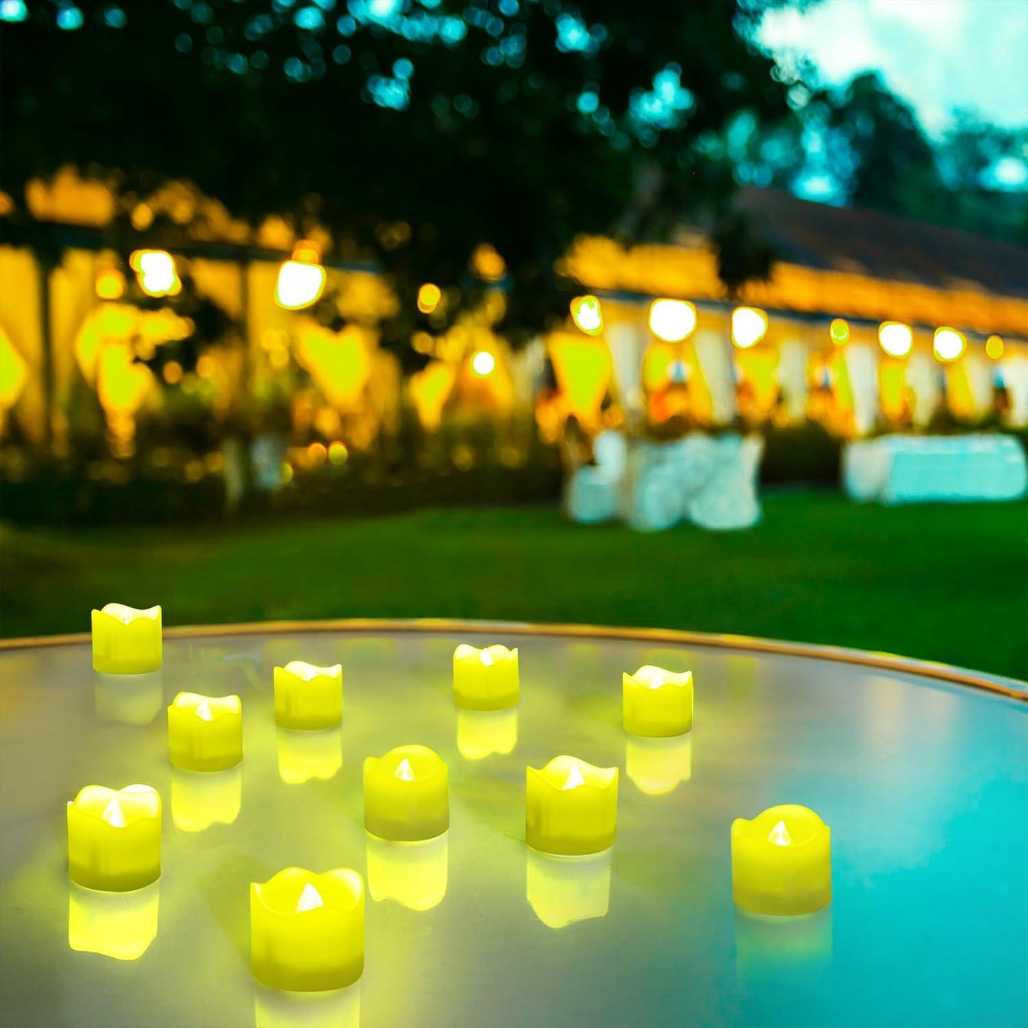 Tealights LED Topstone con Control Remoto y Temporizador, 12 pcs