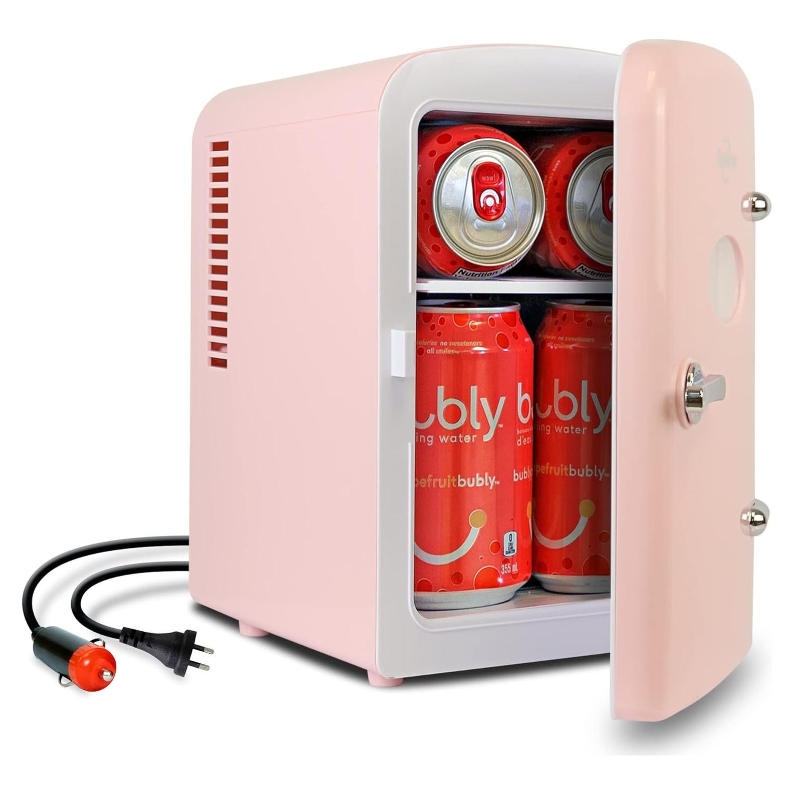 Refrigerador Mini Koolatron KRT04-P 4L Portátil Retro