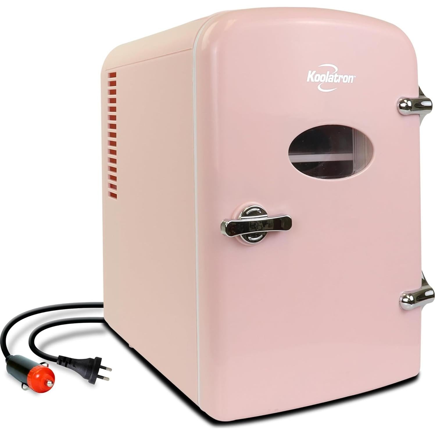 Refrigerador Mini Koolatron KRT04-P 4L Portátil Retro