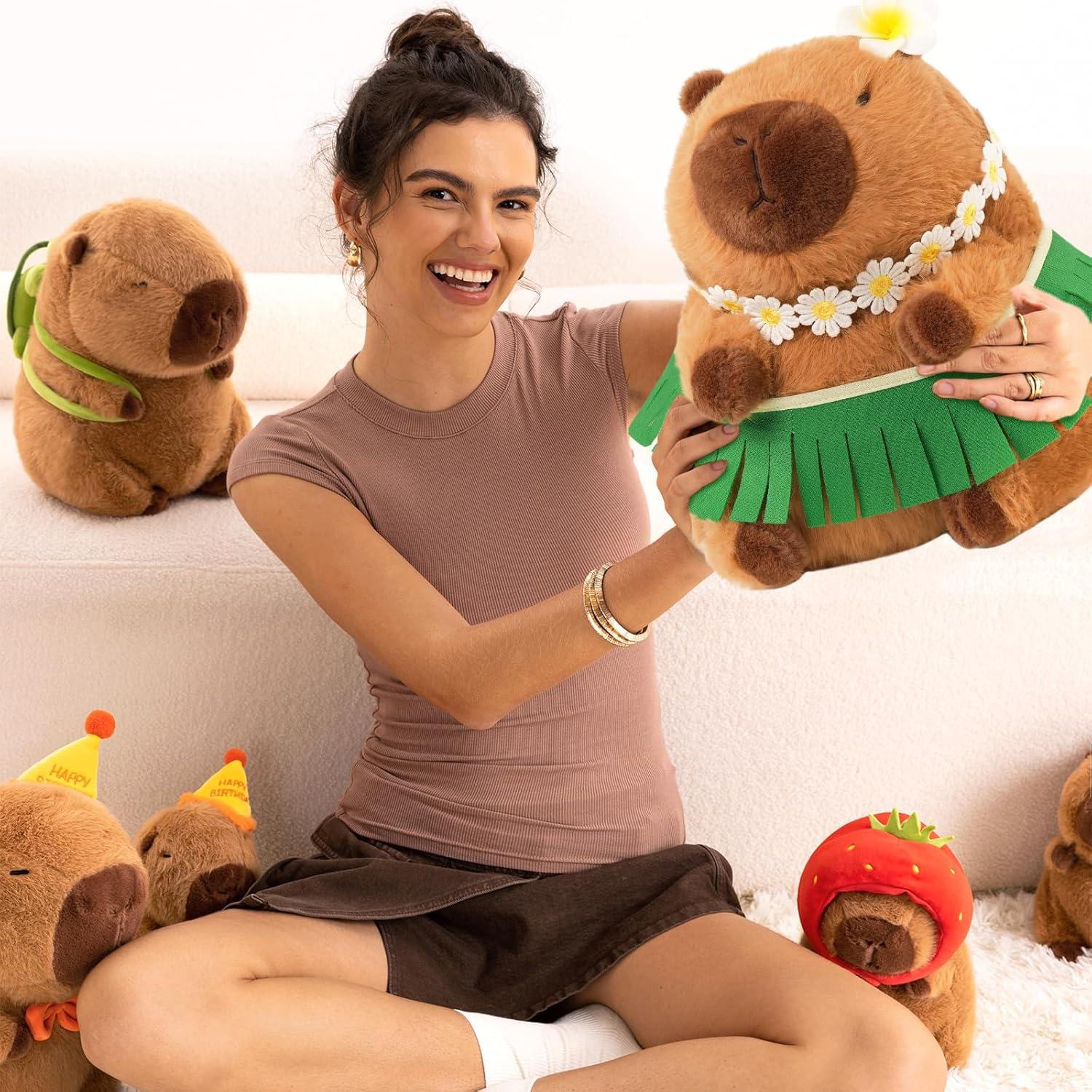 Peluche Capibara Hawaiana Ditucu 30 cm Calidad Premium