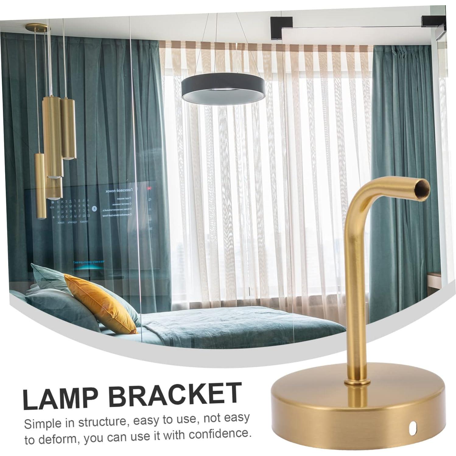 Soporte de Lámpara de Pared DOITOOL 2 Piezas Dorado