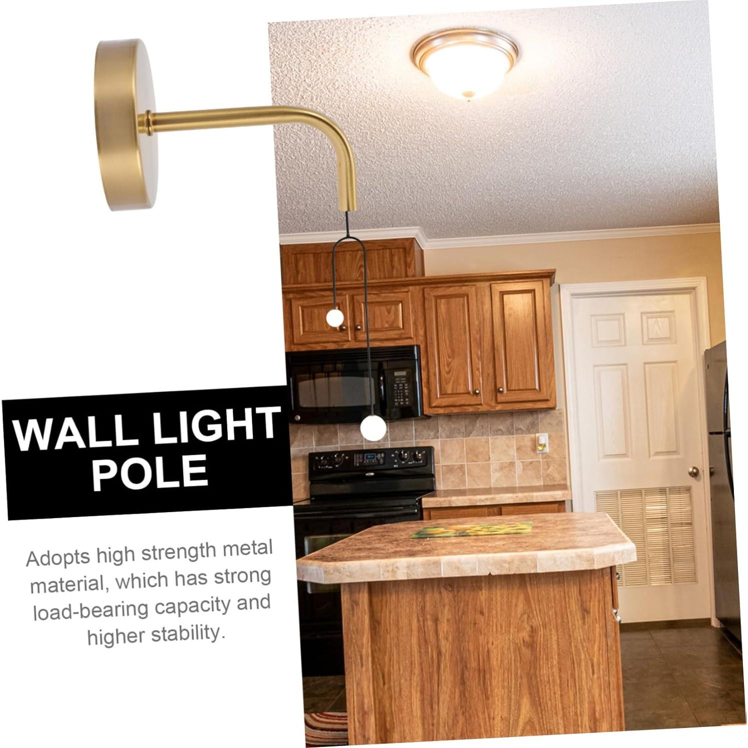 Soporte de Lámpara de Pared DOITOOL 2 Piezas Dorado