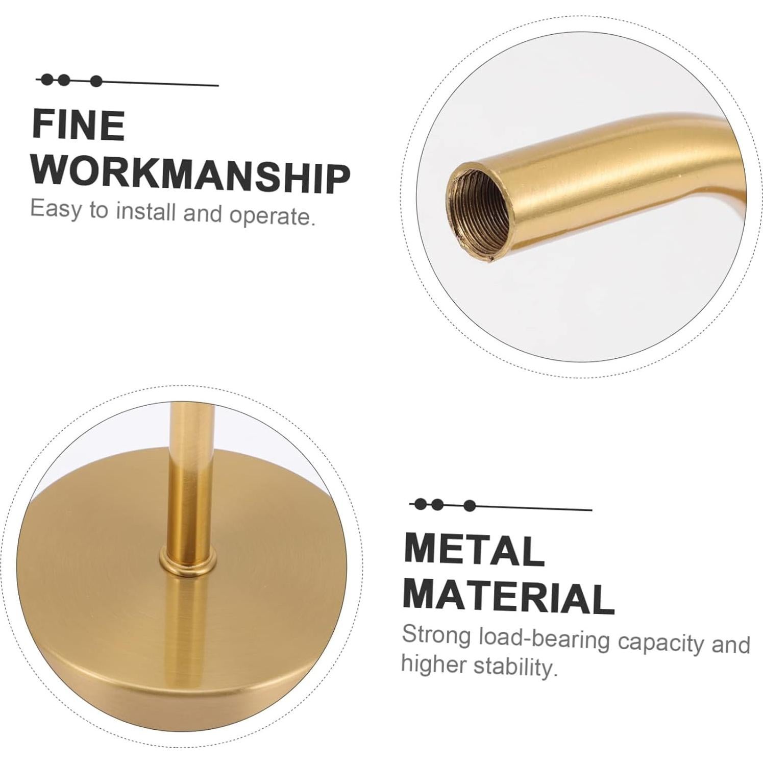 Soporte de Lámpara de Pared DOITOOL 2 Piezas Dorado