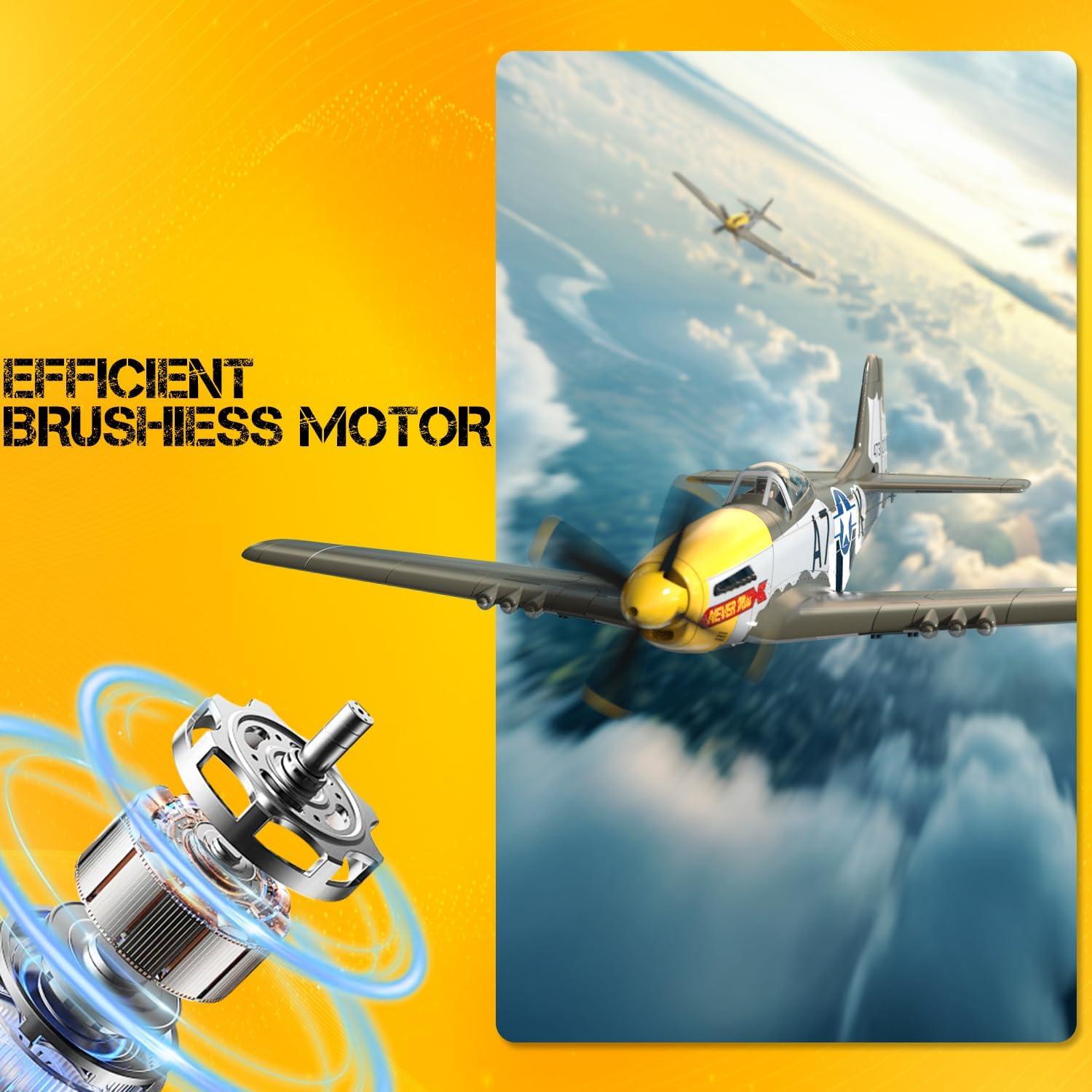 Avión RC VOLANTEXRC P51D Mustang 500mm con Giroscopio