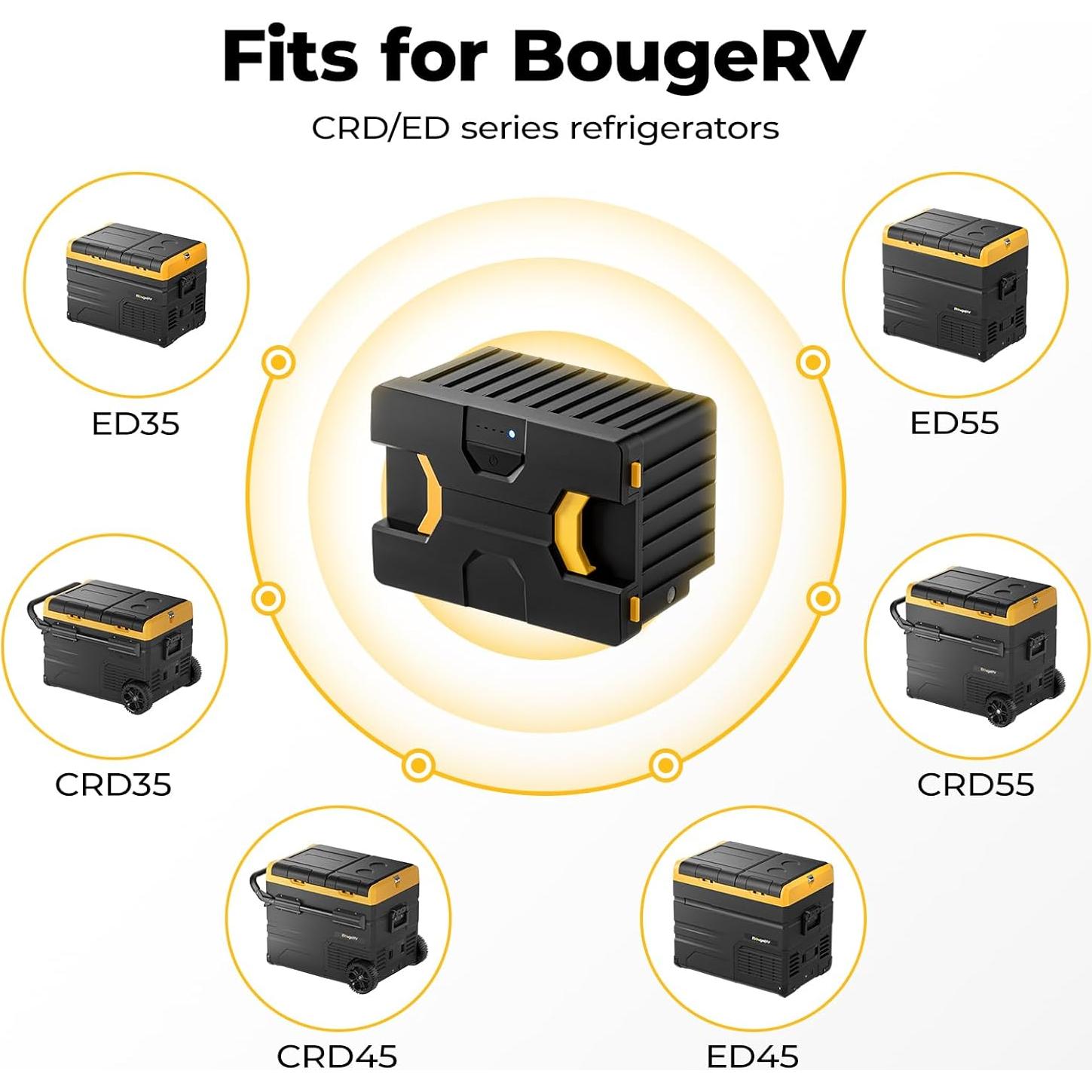 Batería BougeRV 173Wh para Refrigerador Doble Zona 12V