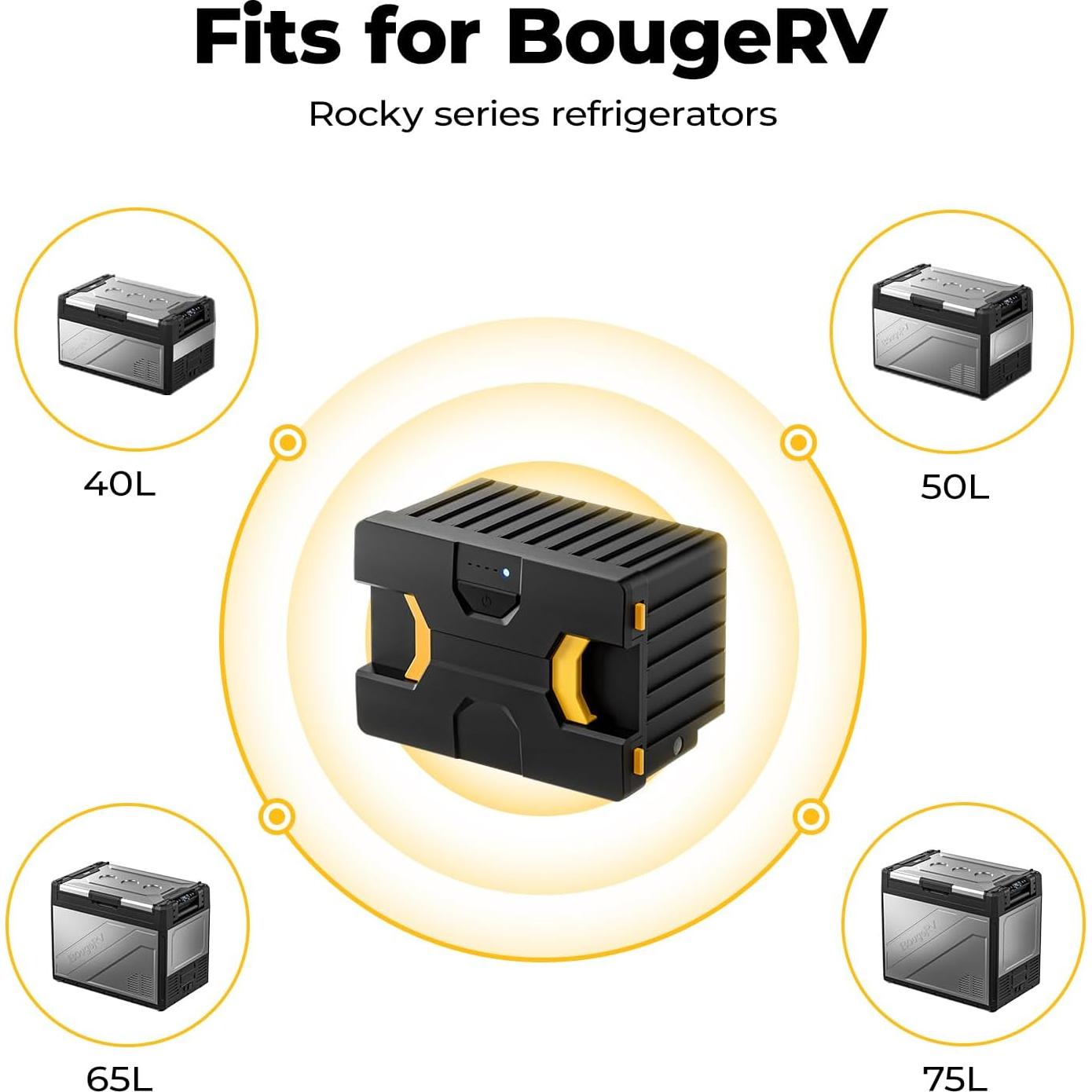 Batería BougeRV 173Wh para Refrigerador Doble Zona 12V