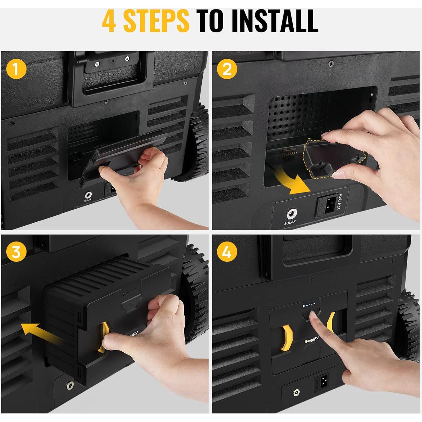 Batería BougeRV 173Wh para Refrigerador Doble Zona 12V