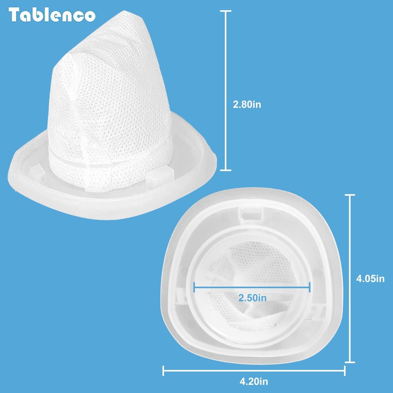 Filtros de Reemplazo HNVCF10 Tablenco para Aspiradoras Black & Decker - Paquete de 6