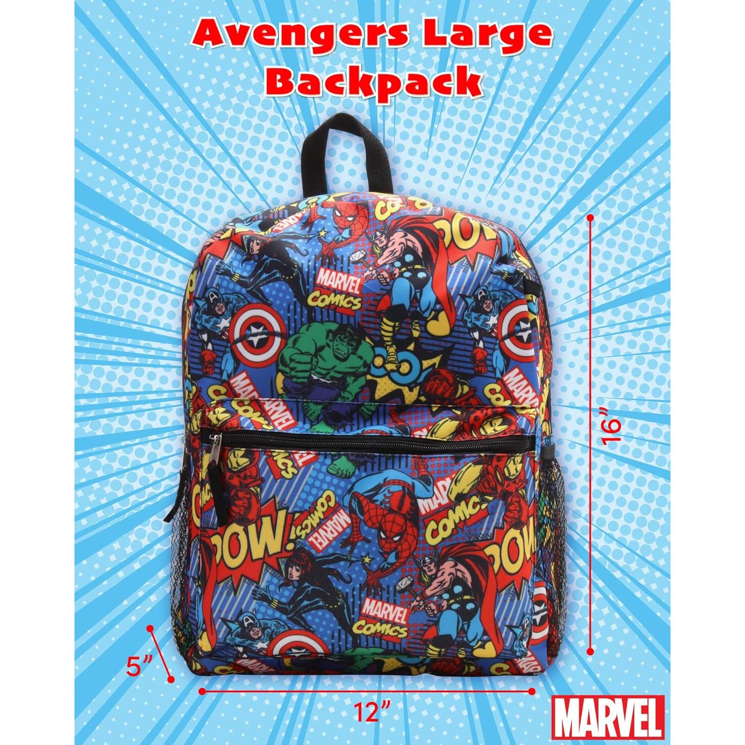 Mochila Escolar Fast Forward Avengers 16" Azul para Niños