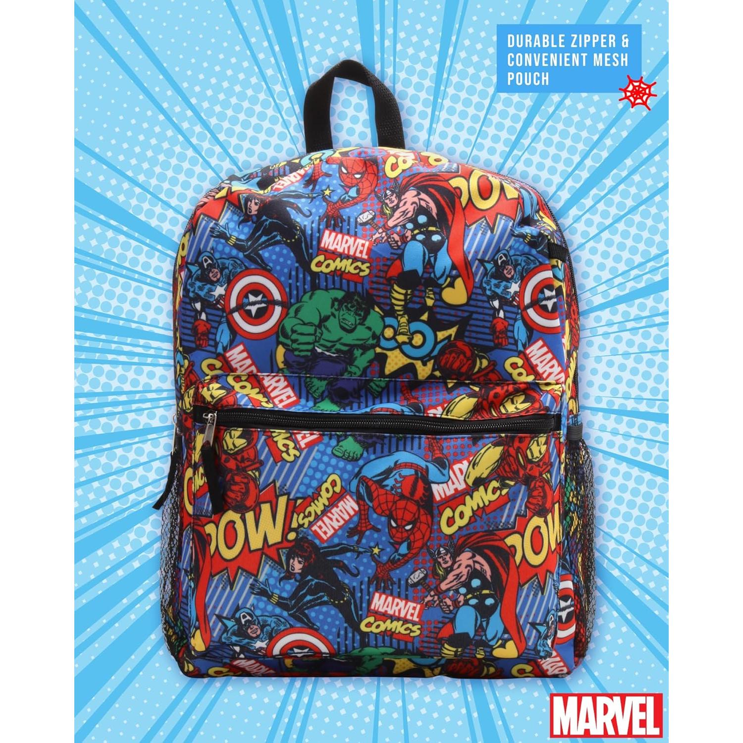 Mochila Escolar Fast Forward Avengers 16" Azul para Niños