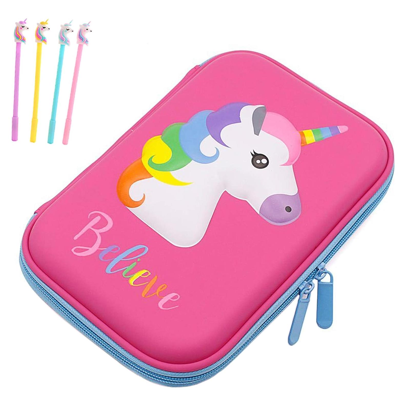 Estuche de Lápices Unicornio iDelta 21.6x14.7x5.6cm Antichoque