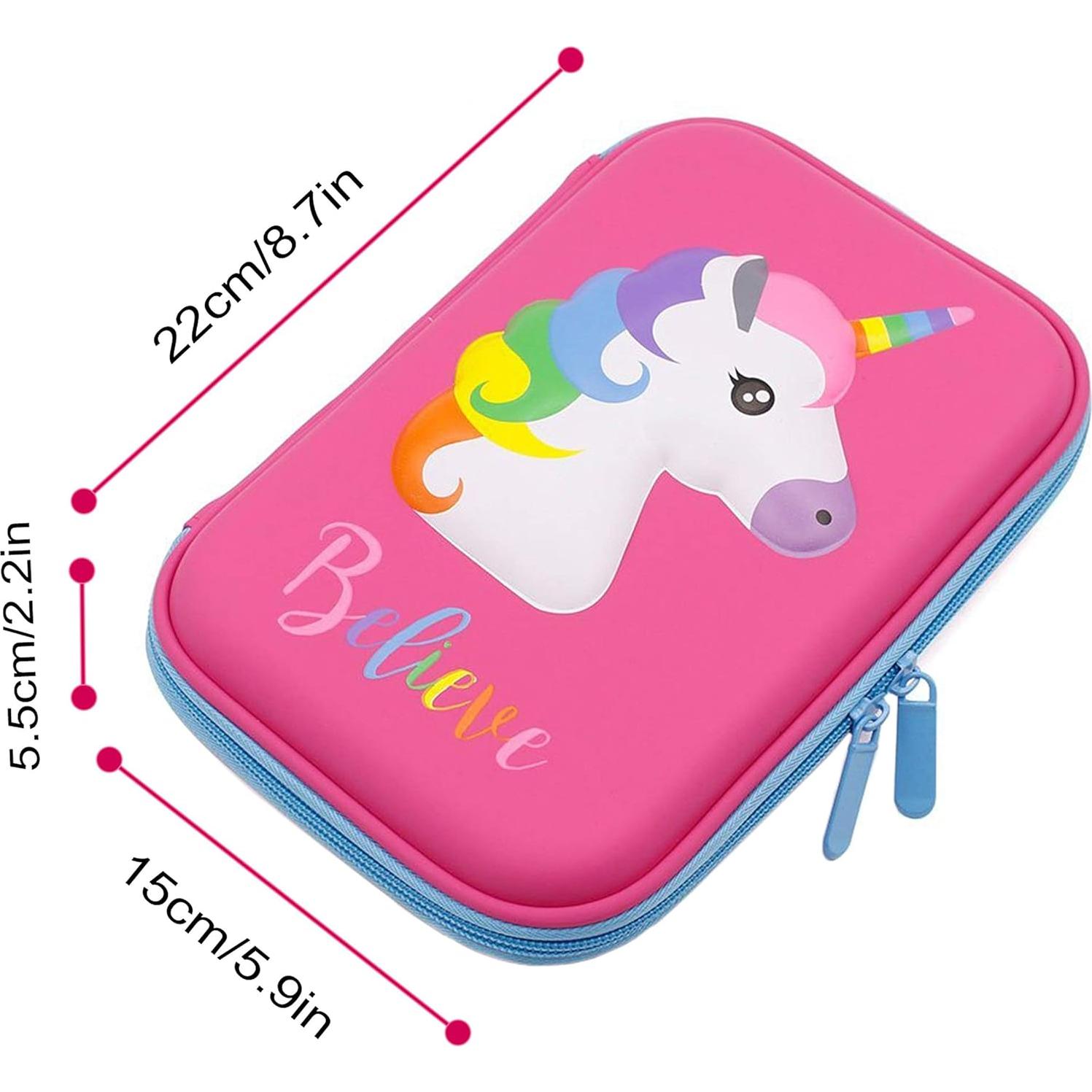 Estuche de Lápices Unicornio iDelta 21.6x14.7x5.6cm Antichoque