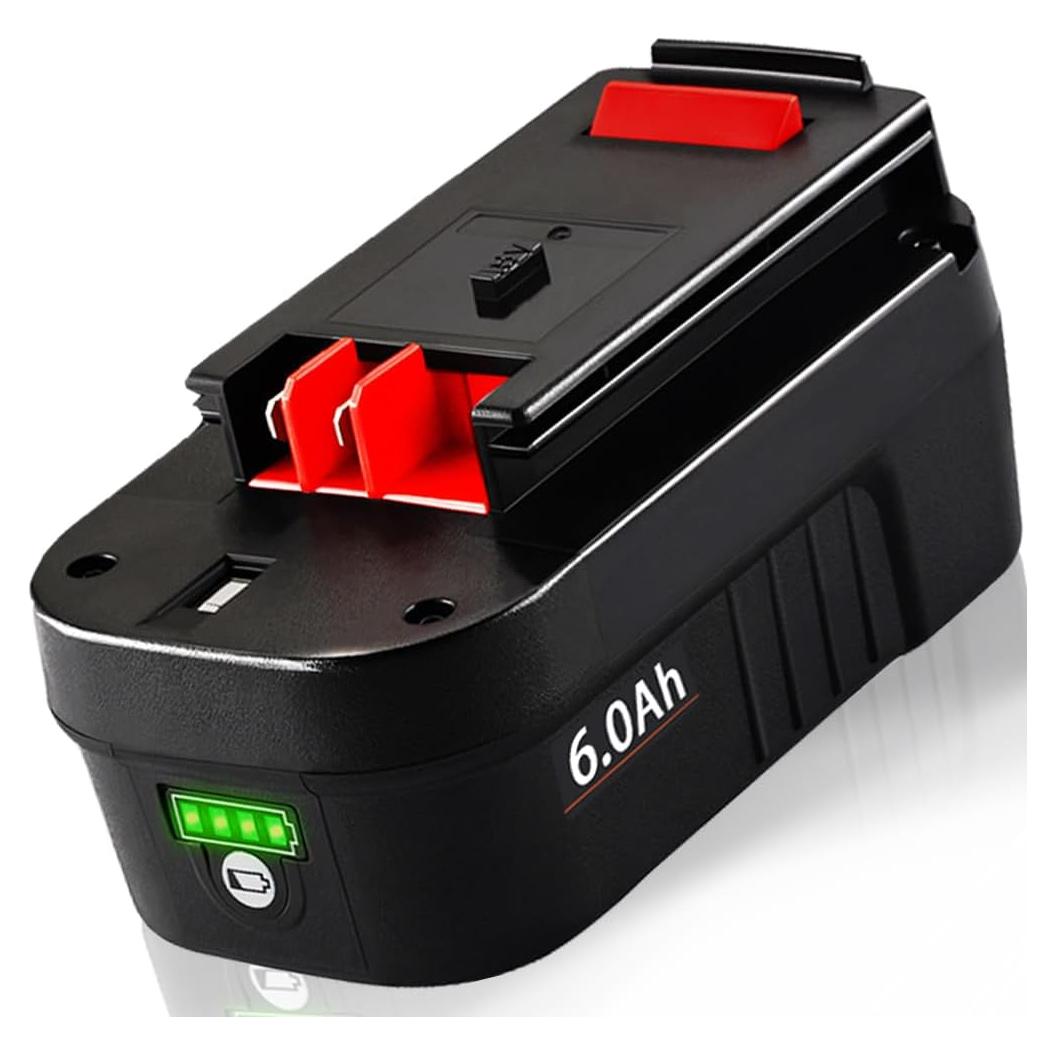 Batería de iones de litio 6.0Ah TenHutt para Black & Decker 18V