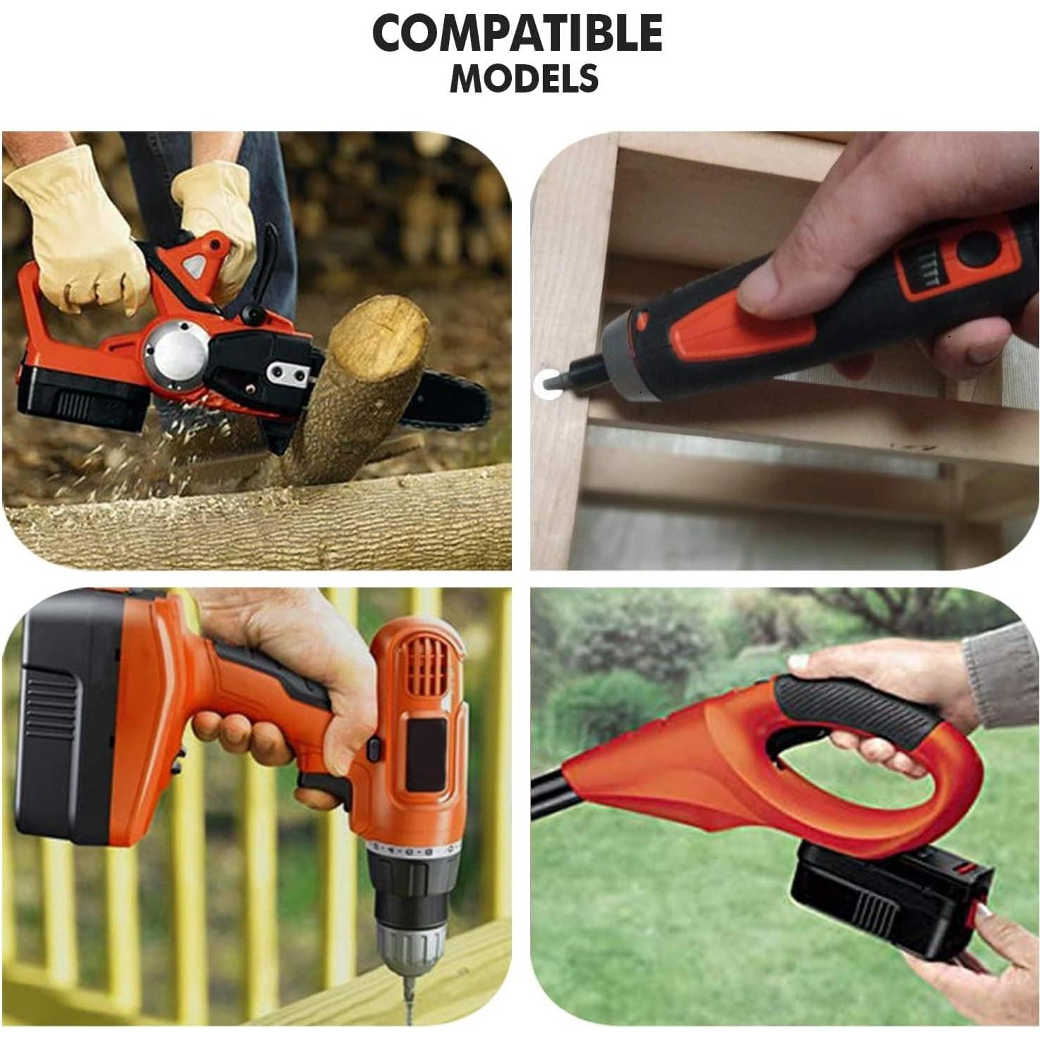 Batería de iones de litio 6.0Ah TenHutt para Black & Decker 18V