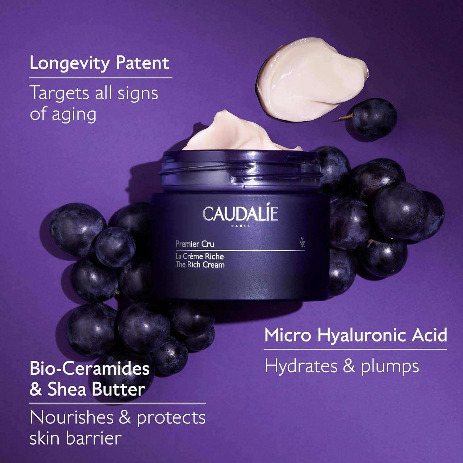 Crema Rica Hidratante Caudalie Premier Cru 50 mL Ceramidas