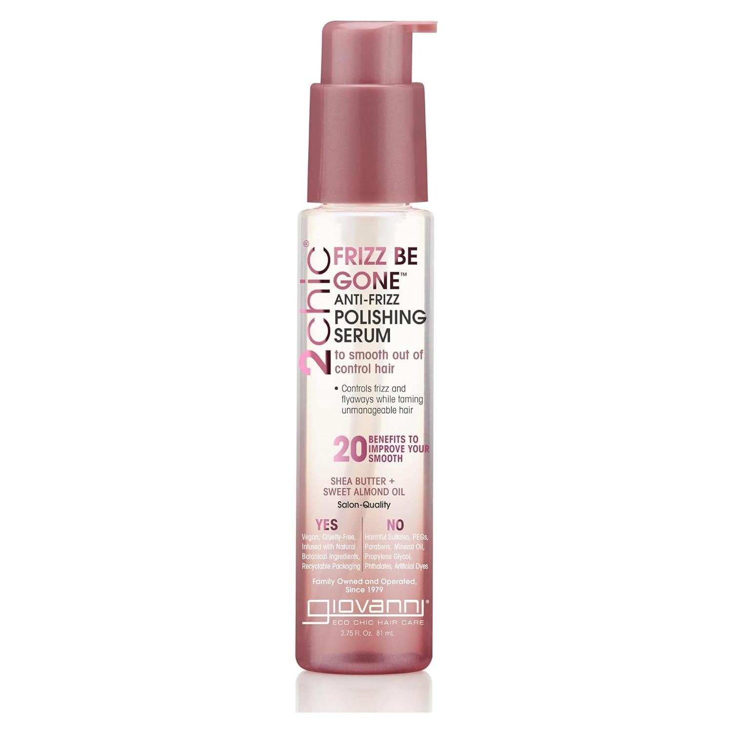 Suero Pulidor Anti-Frizz GIOVANNI 2chic 81.65 ml - Natural