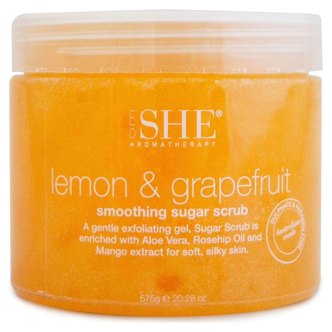 Exfoliante de Azúcar Limón y Pomelo Om She 650g