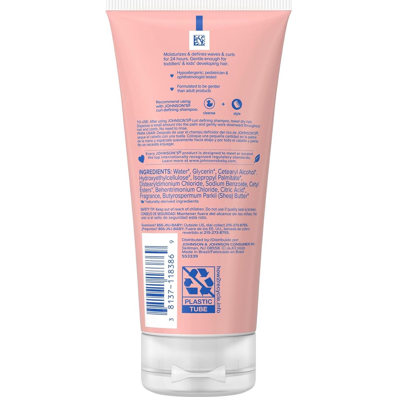 Acondicionador Sin Enjuague Johnson's 200 ml - Definidor de Rizos