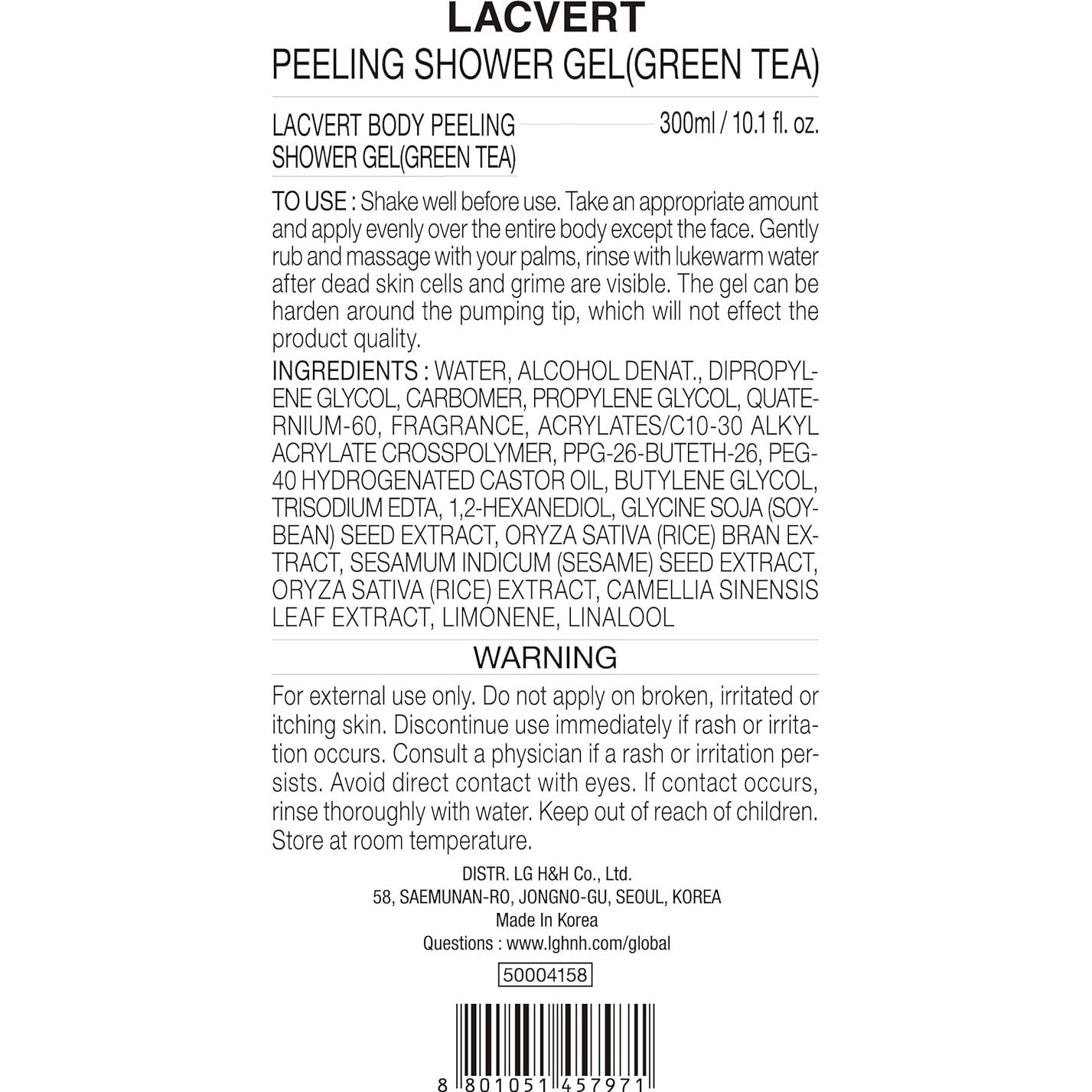 BEYOND Lacvert Gel Exfoliante Corporal Té Verde 300ml - Suavidad Spa