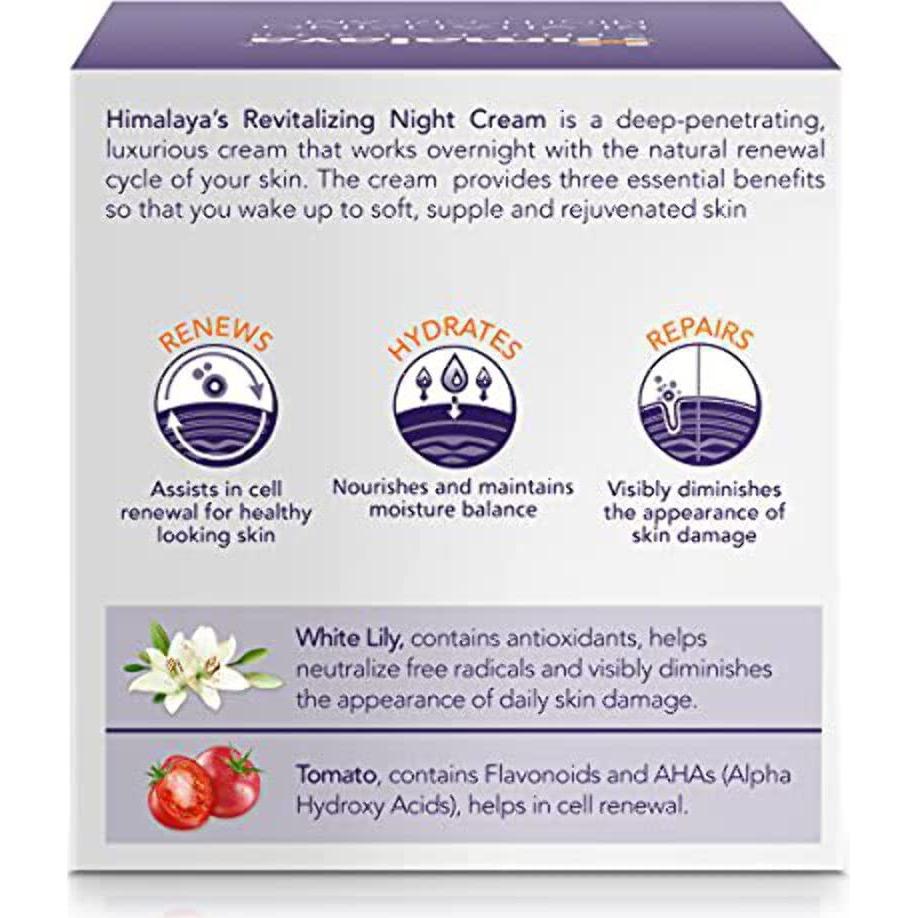 Crema Nocturna Revitalizante Himalaya 47.9 g para Piel Envejecida