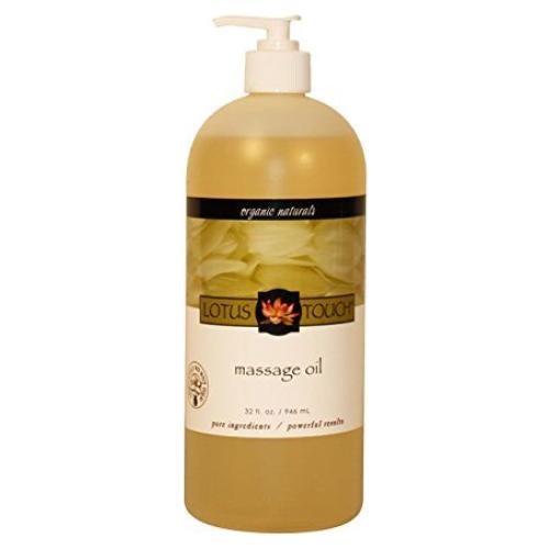 Aceite de Masaje Orgánico Lotus Touch 907g - Alta Deslizabilidad