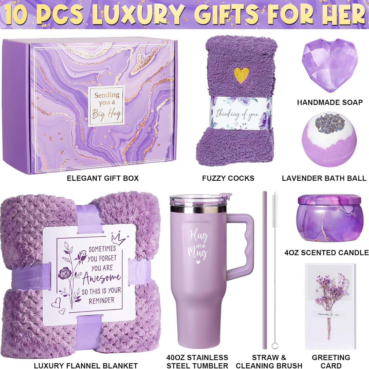 Canasta de Regalos de Spa Qinline para Mujeres - Lavanda