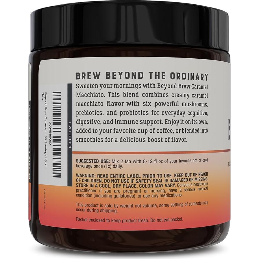 Más Allá de Brew Caramelo Macchiato - Superalimento 30 Porciones