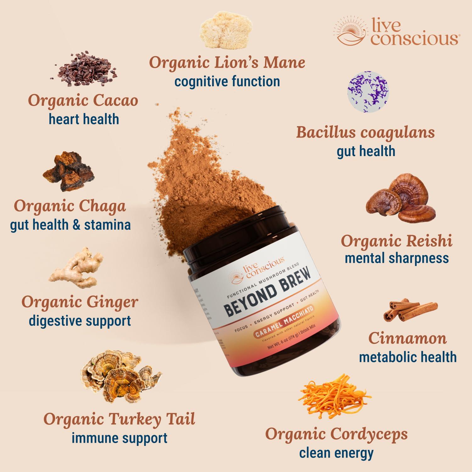 Más Allá de Brew Caramelo Macchiato - Superalimento 30 Porciones