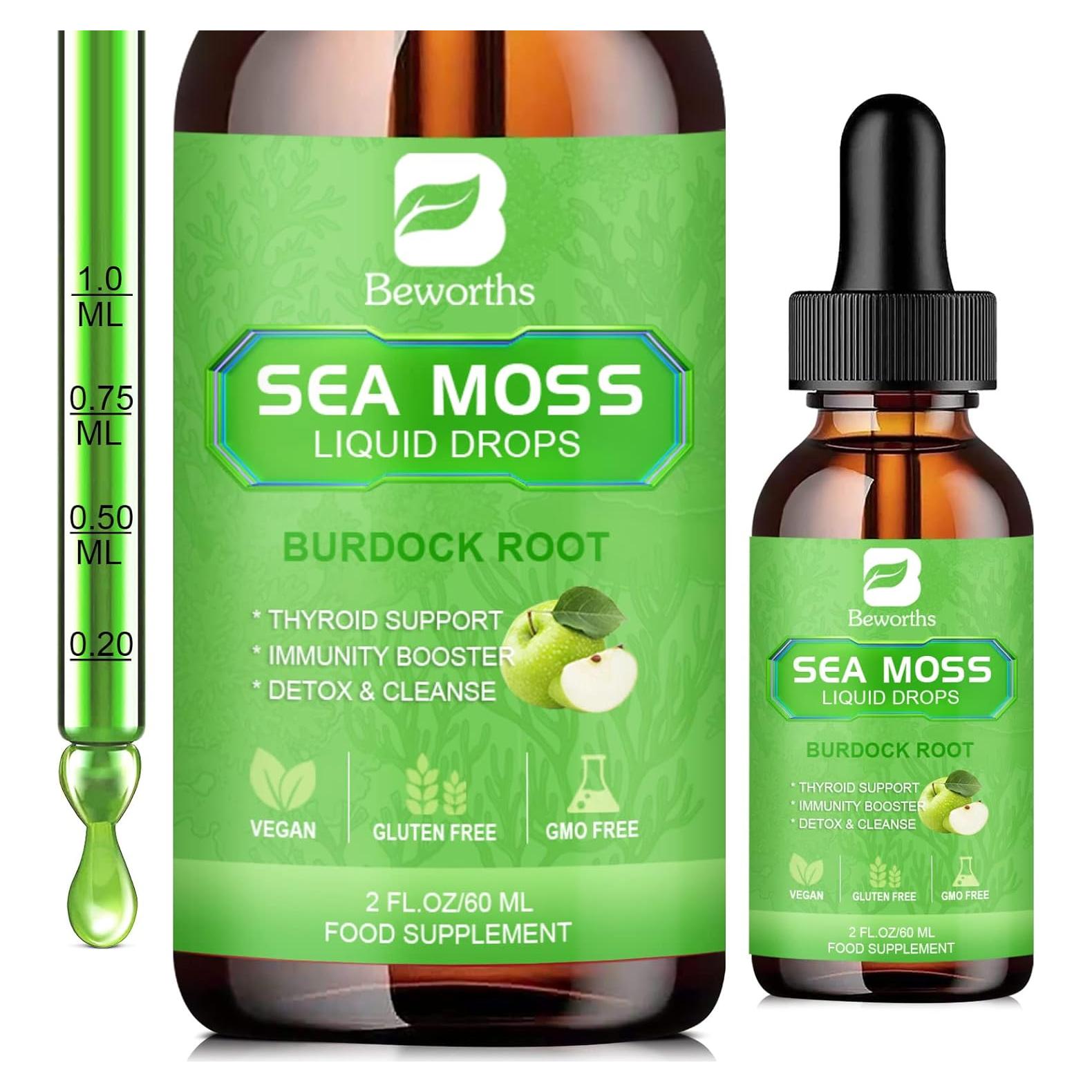 Gotas Líquidas de Musgo Marino Orgánico B BEWORTHS 140g