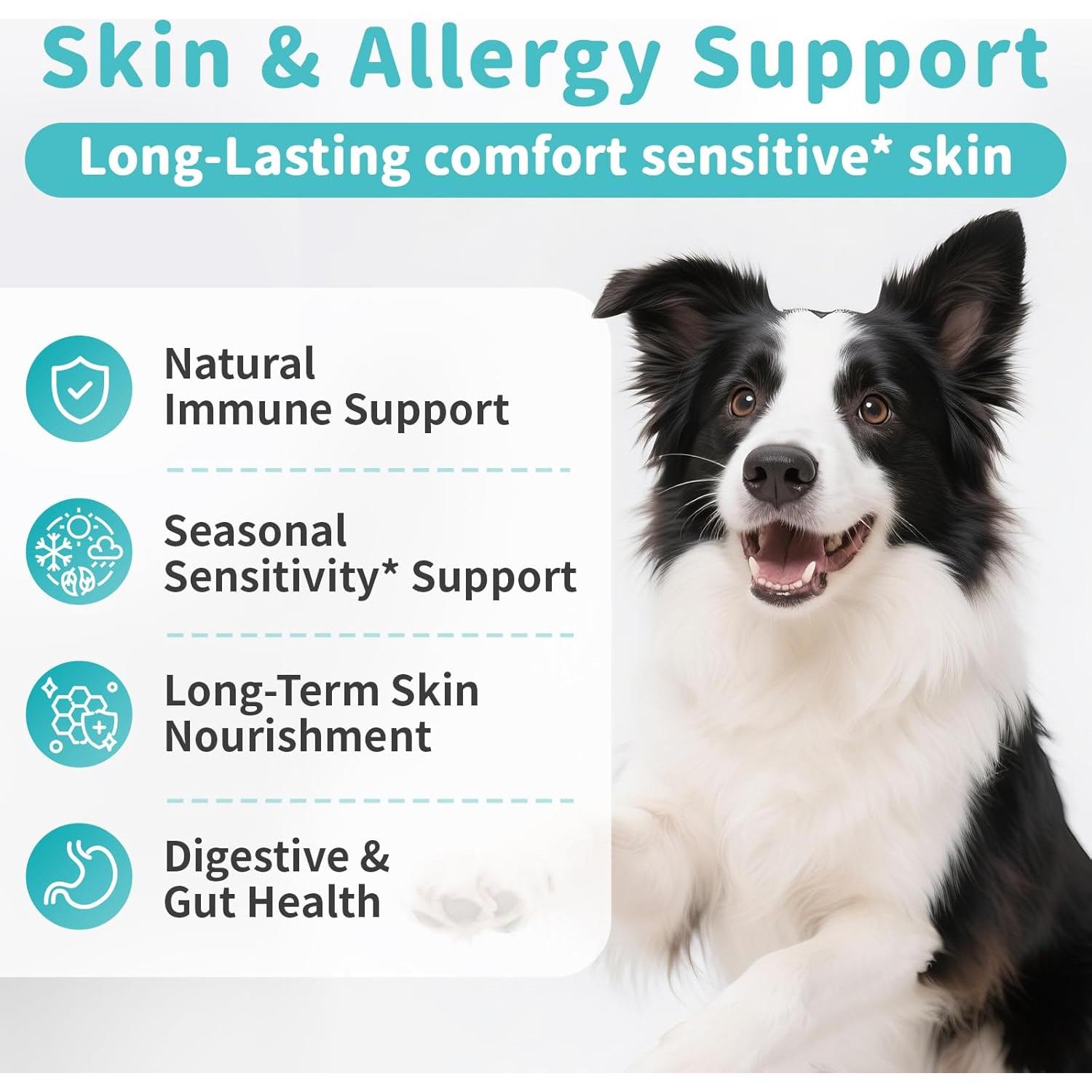 Masticables Probioticos para Perros POPPAW - Alivio Alergias 90 Unidades