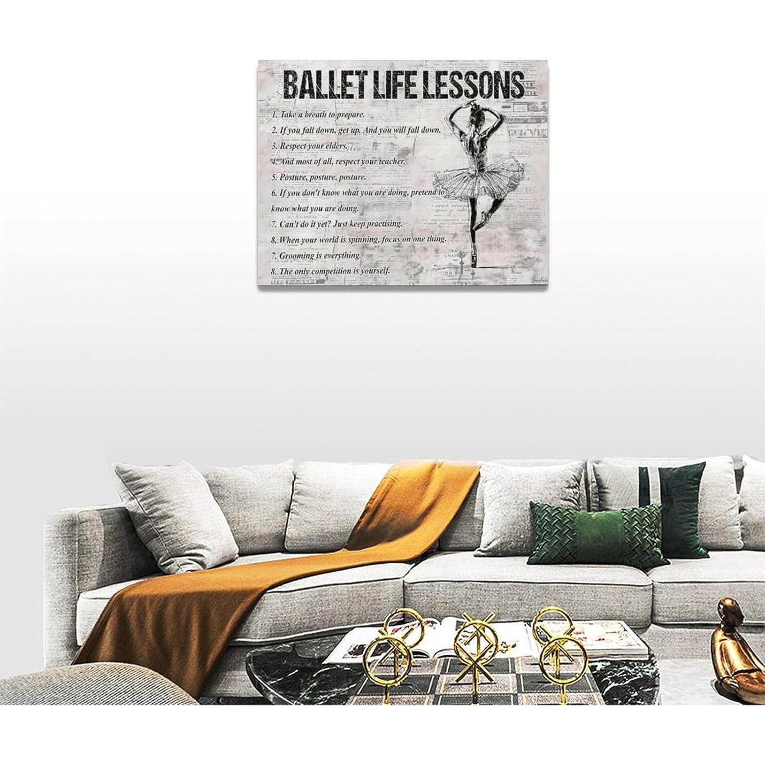 Pintura en Lienzo Ballet Lecciones de Vida 30x40cm