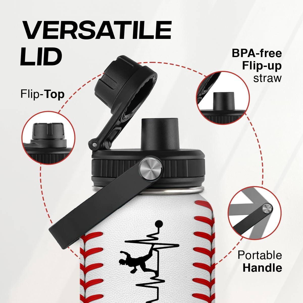 Botella de Agua SANDJEST 0.95L Acero Inoxidable Aislada